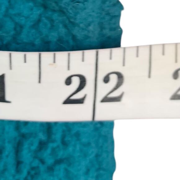 Victoria's Secret Pink Pullover Women's Small Sherpa Crop Academia Teal 1/4 Zip - Picture 6 of 7